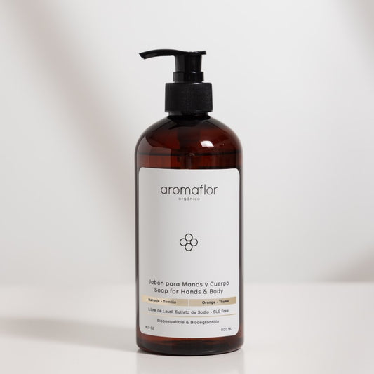 Jabón para Manos y Cuerpo Naranja - Tomillo / Soap for Hands & Body Orange - Thyme