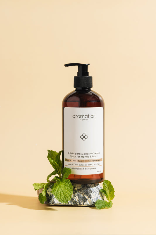 Jabón para Manos y Cuerpo Zacate de Limón - Menta  /  Soap for Hands & Body Lemongrass - Mint